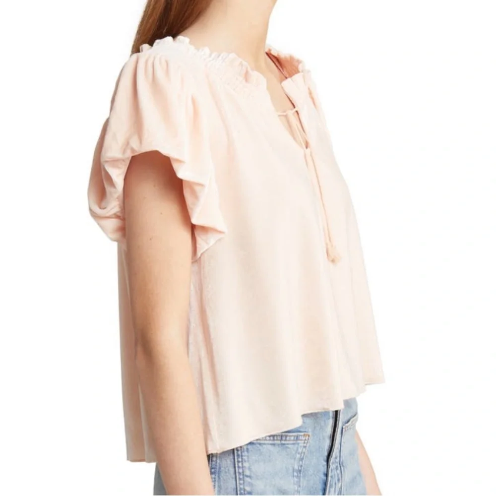 FREE PEOPLE ❤️‍🔥 SOFT VELOUR TERESE TOP NWT SIZE SMALL